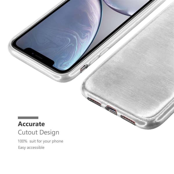 iPhone XR Suojakuori Suojakotelo joustavasta TPU-silikonista harjatulla muotoilulla