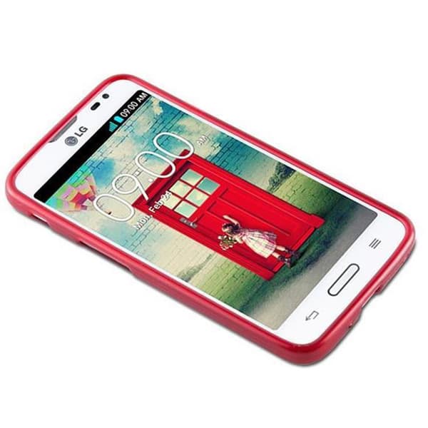 LG L70 (1. SIM) Suojakuori Suojakotelo joustavasta TPU-silikonista harjatulla muotoilulla