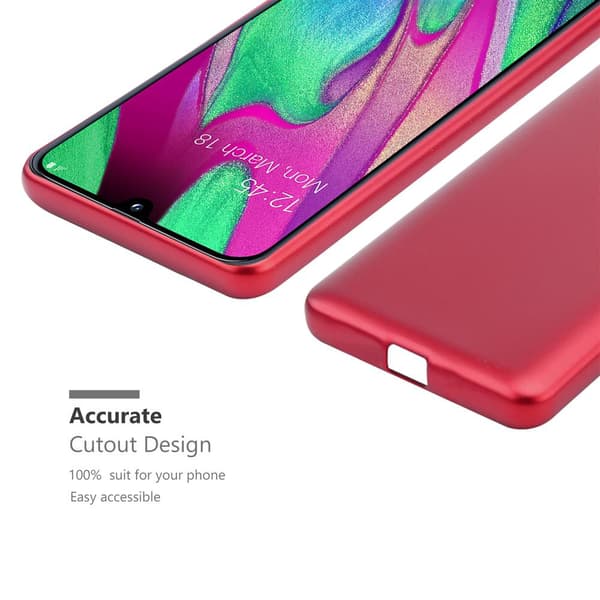 Samsung Galaxy A40 Skal Fodral Mobilskydd av flexibelt TPU-silikon
