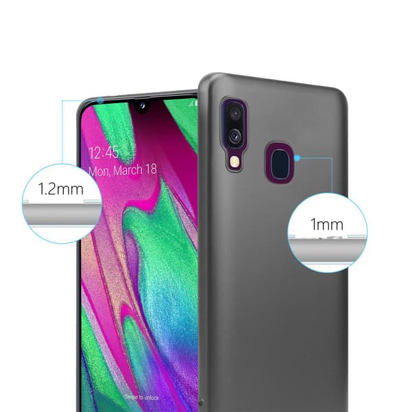 Samsung Galaxy A40 Skal Fodral Mobilskydd av flexibelt TPU-silikon