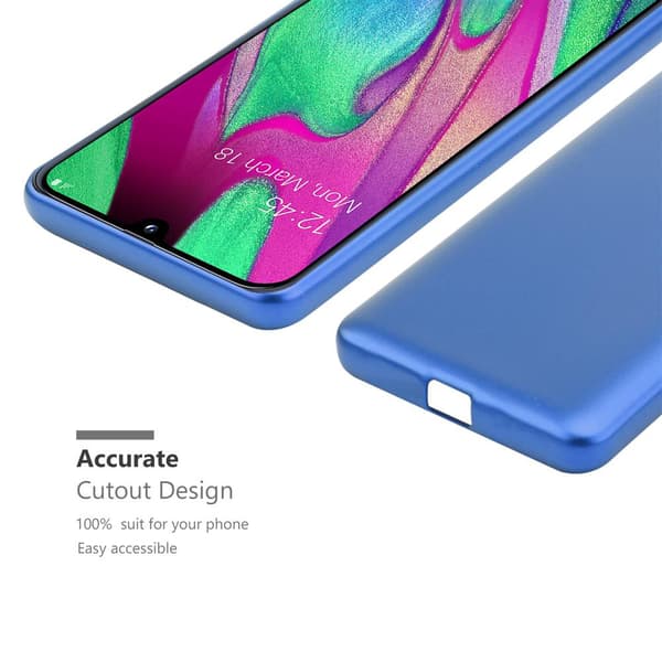 Samsung Galaxy A40 Skal Fodral Mobilskydd av flexibelt TPU-silikon