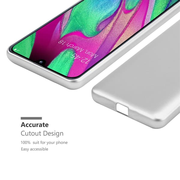 Samsung Galaxy A40 Skal Fodral Mobilskydd av flexibelt TPU-silikon