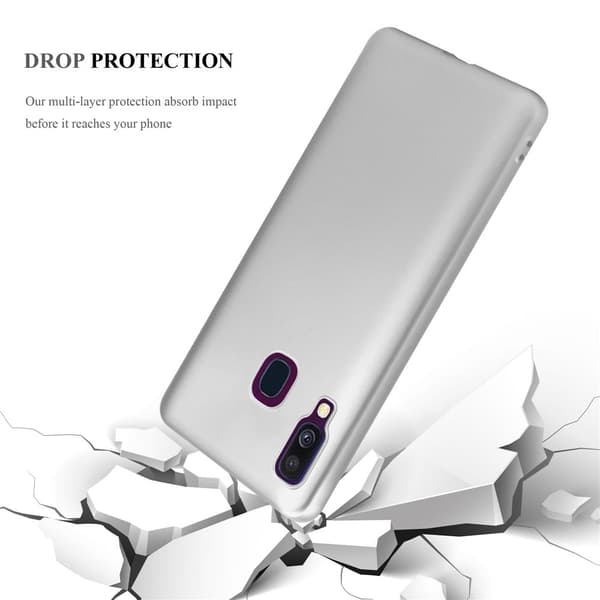 Samsung Galaxy A40 Skal Fodral Mobilskydd av flexibelt TPU-silikon