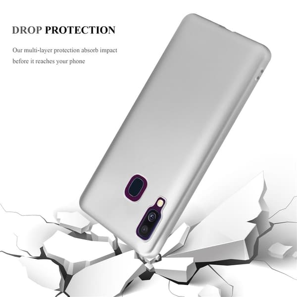 Samsung Galaxy A40 Skal Fodral Mobilskydd av flexibelt TPU-silikon
