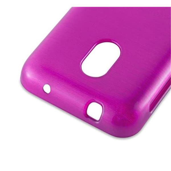 Nokia Lumia 620 Suojakuori Suojakotelo joustavasta TPU-silikonista harjatulla muotoilulla
