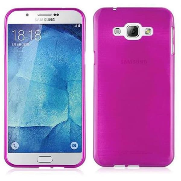 Samsung Galaxy A8 2015 Suojakuori Suojakotelo joustavasta TPU-silikonista harjatulla muotoilulla