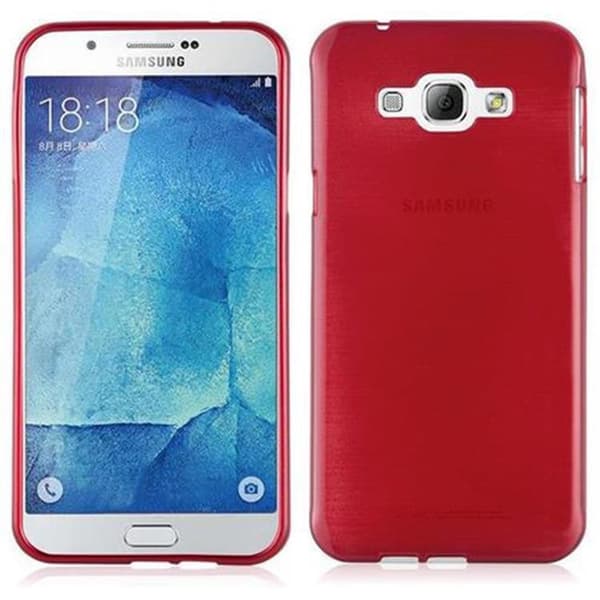Samsung Galaxy A8 2015 Suojakuori Suojakotelo joustavasta TPU-silikonista harjatulla muotoilulla