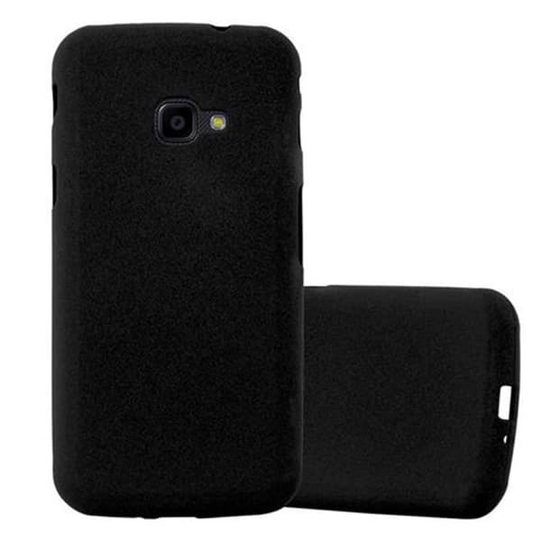 Samsung Galaxy XCover 4 / XCover 4s Skal Fodral Mobilskydd av flexibelt TPU-silikon FROST SVART