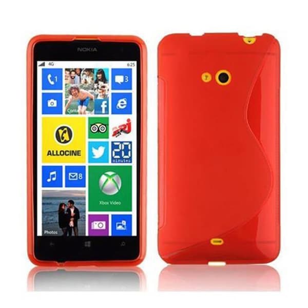 Deksel til Nokia Lumia 625 Beskyttelsesdeksel av fleksibelt TPU-silikon i S-Line-design
