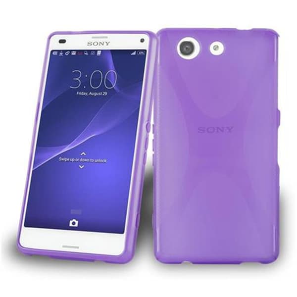 Sony Xperia Z4 MINI / Z3 PLUS COMPACT Skal Fodral Skal Mobilskydd av flexibelt TPU-silikon PASTELL LILA