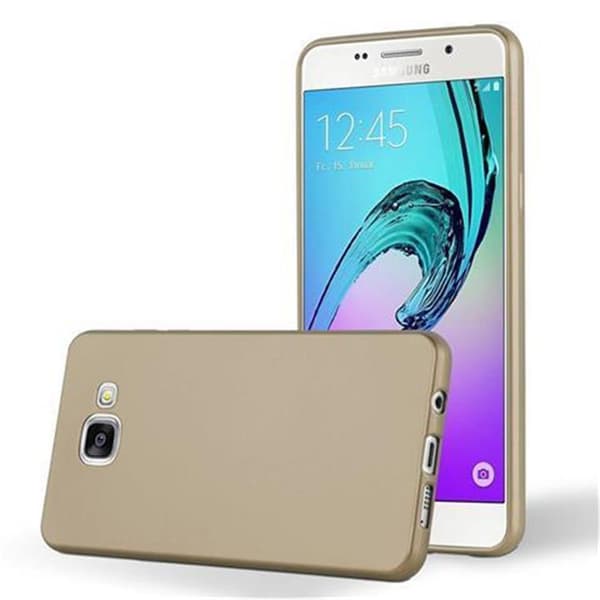 Deksel til Samsung Galaxy A3 2016 Beskyttelsesdeksel laget av fleksibelt TPU-silikon METALLISK GULL