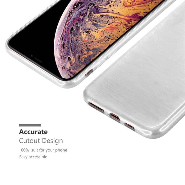 iPhone XS MAX Suojakuori Suojakotelo joustavasta TPU-silikonista harjatulla muotoilulla
