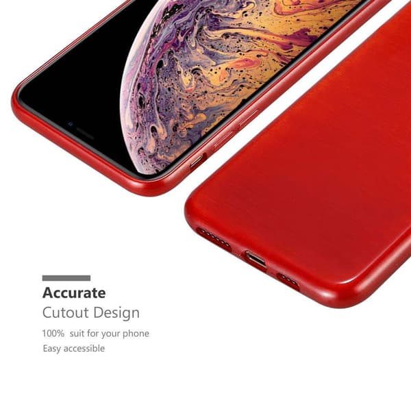 iPhone XS MAX Suojakuori Suojakotelo joustavasta TPU-silikonista harjatulla muotoilulla