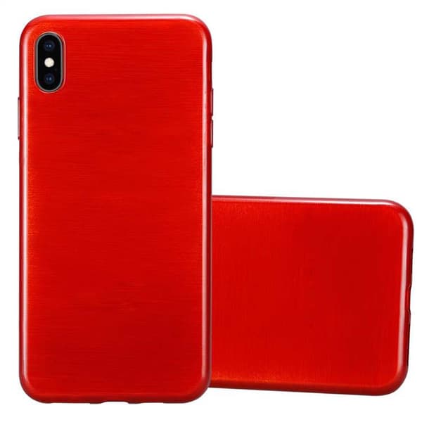 iPhone XS MAX Suojakuori Suojakotelo joustavasta TPU-silikonista harjatulla muotoilulla