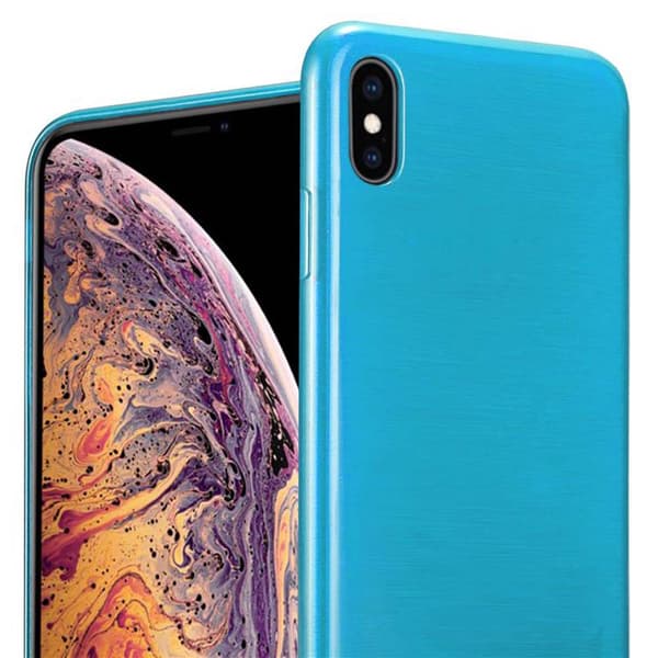 iPhone XS MAX Suojakuori Suojakotelo joustavasta TPU-silikonista harjatulla muotoilulla