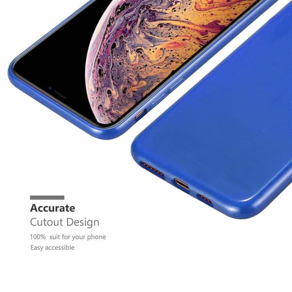 iPhone XS MAX Suojakuori Suojakotelo joustavasta TPU-silikonista harjatulla muotoilulla