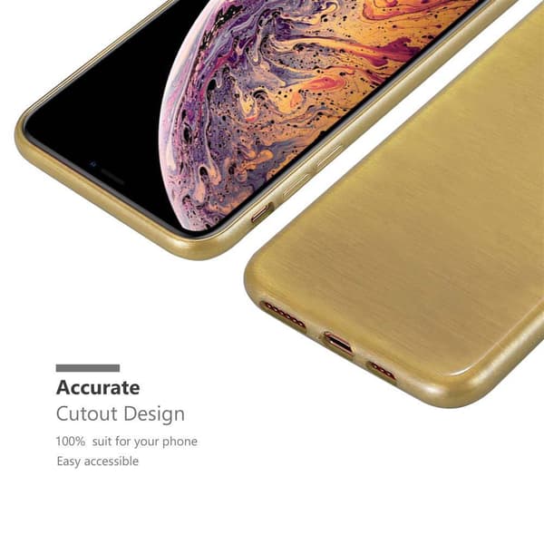 iPhone XS MAX Suojakuori Suojakotelo joustavasta TPU-silikonista harjatulla muotoilulla
