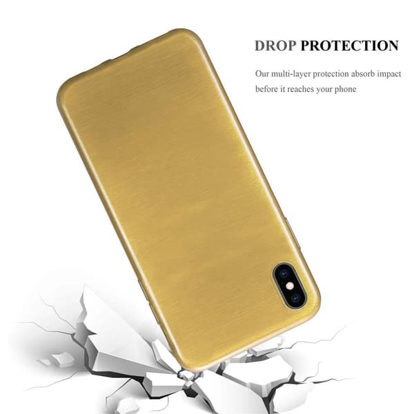 iPhone XS MAX Suojakuori Suojakotelo joustavasta TPU-silikonista harjatulla muotoilulla