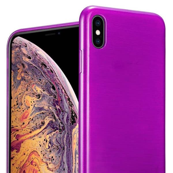 iPhone XS MAX Suojakuori Suojakotelo joustavasta TPU-silikonista harjatulla muotoilulla