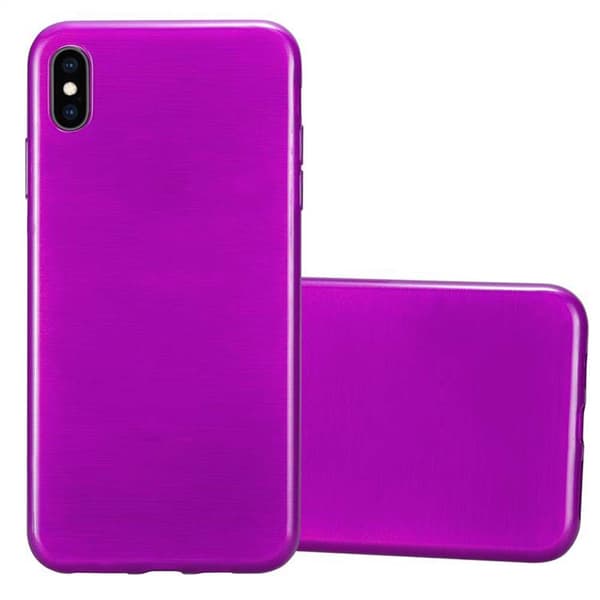 iPhone XS MAX Suojakuori Suojakotelo joustavasta TPU-silikonista harjatulla muotoilulla
