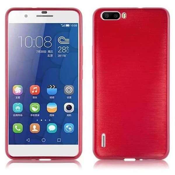 Honor 6 PLUS Suojakuori Suojakotelo joustavasta TPU-silikonista harjatulla muotoilulla
