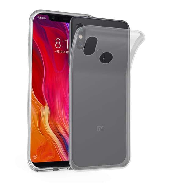 Xiaomi Mi 8 Suojakuori Suojakotelo valmistettu joustavasta TPU-silikonista TÄYSIN LÄPINÄKYVÄ