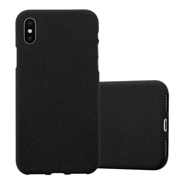 iPhone X / XS Suojakuori Suojakotelo Case Cover FROST MUSTA