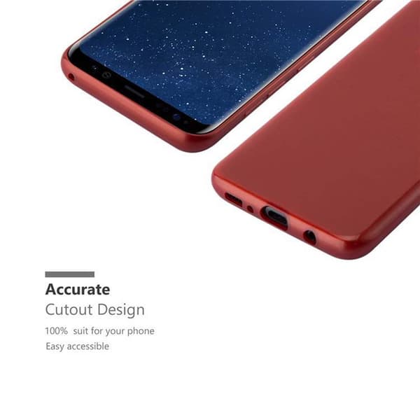 Samsung Galaxy S8 Suojakuori Suojakotelo joustavasta TPU-silikonista harjatulla muotoilulla