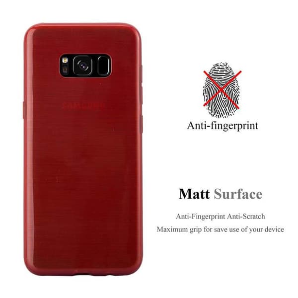 Samsung Galaxy S8 Suojakuori Suojakotelo joustavasta TPU-silikonista harjatulla muotoilulla