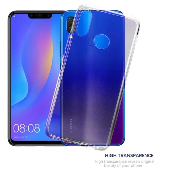 Huawei P SMART PLUS 2019 Suojakuori Suojakotelo valmistettu joustavasta TPU-silikonista
