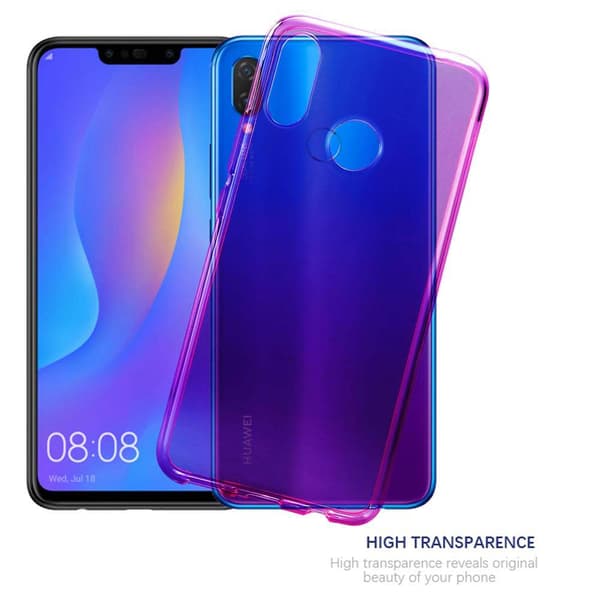 Huawei P SMART PLUS 2019 Suojakuori Suojakotelo valmistettu joustavasta TPU-silikonista