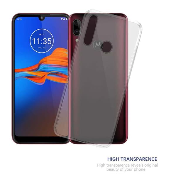 Motorola MOTO E6 PLUS Suojakuori Suojakotelo valmistettu joustavasta TPU-silikonista
