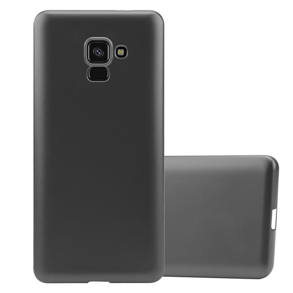 Samsung Galaxy A8 2018 Skal Fodral Mobilskydd av flexibelt TPU-silikon METALLISKT GRÅ