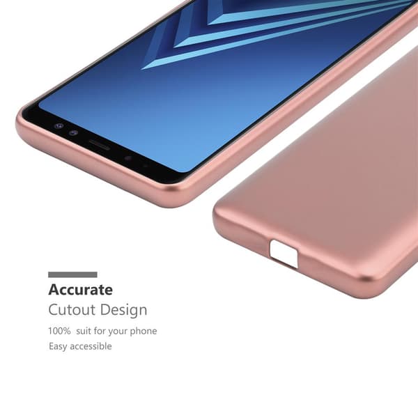Deksel til Samsung Galaxy A8 2018 Beskyttelsesdeksel laget av fleksibelt TPU-silikon