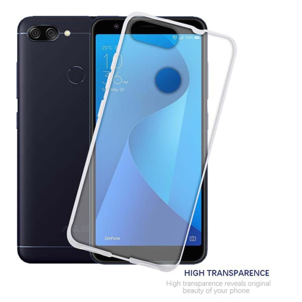 Asus ZenFone MAX PLUS M1 Suojakuori Suojakotelo valmistettu joustavasta TPU-silikonista