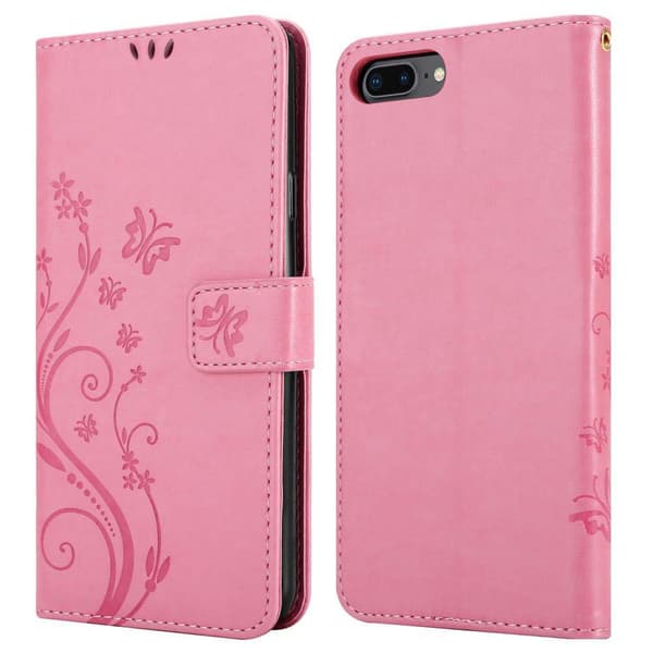 iPhone 7 PLUS / 7S PLUS / 8 PLUS Pungetui Cover Blomster ()