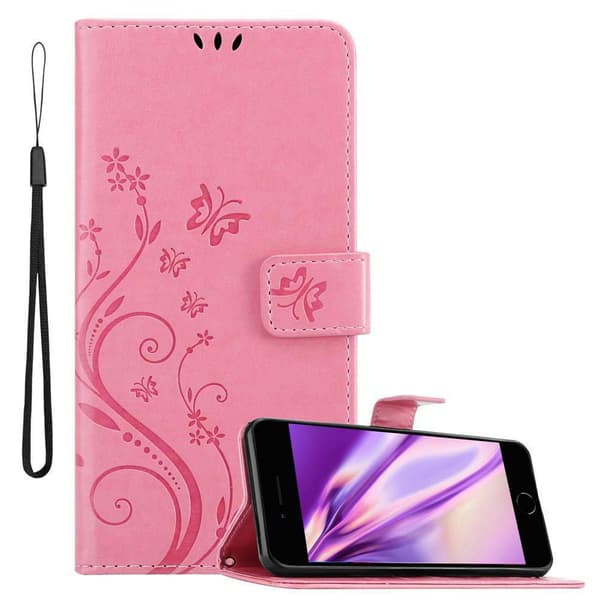 iPhone 7 PLUS / 7S PLUS / 8 PLUS Pungetui Cover Blomster ()