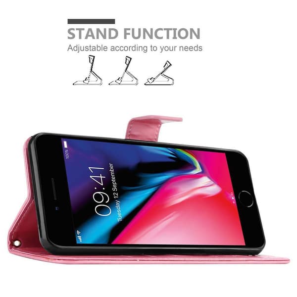 iPhone 7 PLUS / 7S PLUS / 8 PLUS Pungetui Cover Blomster ()