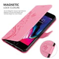 Miniatyrbilde 4 av 8: Deksel til iPhone 7 PLUS / 7S PLUS / 8 PLUS Lommebokdeksel i blomster design med magnetisk lukking, stativfunksjon og kortplasser