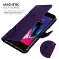 Miniatyrbilde 4 av 8: Deksel til iPhone 7 PLUS / 7S PLUS / 8 PLUS Lommebokdeksel i blomster design med magnetisk lukking, stativfunksjon og kortplasser
