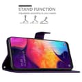 Miniatyrbilde 4 av 8: Deksel til Samsung Galaxy A50 4G / A50s / A30s Lommebokdeksel i blomster design med magnetisk lukking, stativfunksjon og kortplasser