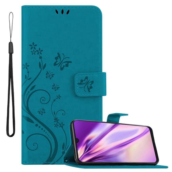 Deksel til Samsung Galaxy A50 4G / A50s / A30s Lommebokdeksel i blomster design med magnetisk lukking, stativfunksjon og kortplasser
