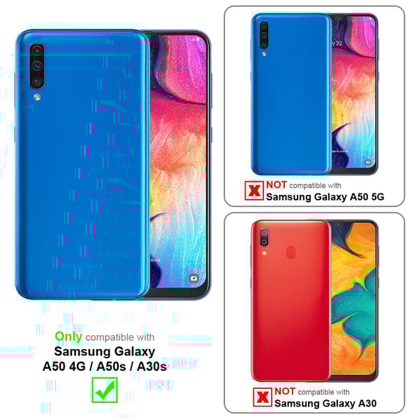 Deksel til Samsung Galaxy A50 4G / A50s / A30s Lommebokdeksel i blomster design med magnetisk lukking, stativfunksjon og kortplasser