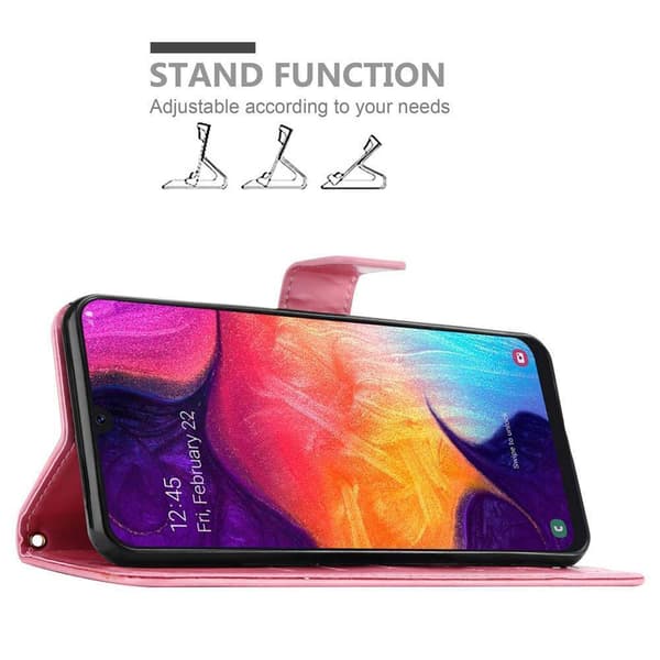 Deksel til Samsung Galaxy A50 4G / A50s / A30s Lommebokdeksel i blomster design med magnetisk lukking, stativfunksjon og kortplasser