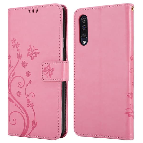 Deksel til Samsung Galaxy A50 4G / A50s / A30s Lommebokdeksel i blomster design med magnetisk lukking, stativfunksjon og kortplasser