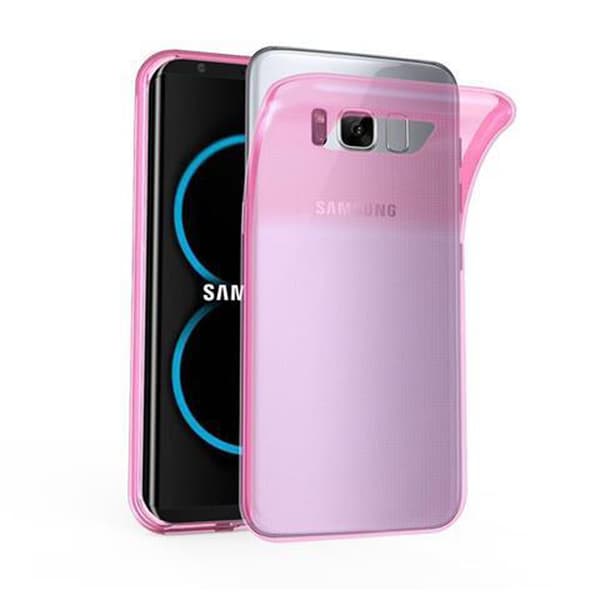 Deksel til Samsung Galaxy S8 PLUS Silikondeksel TRANSPARENT ROSA