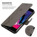 Miniatyrbilde 5 av 9: Deksel til iPhone 7 / 7S / 8 / SE 2020 Lommebokdeksel i blomster design med magnetisk lukking, stativfunksjon og kortplasser