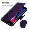 Miniatyrbilde 5 av 9: Deksel til iPhone 7 / 7S / 8 / SE 2020 Lommebokdeksel i blomster design med magnetisk lukking, stativfunksjon og kortplasser