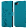 Miniatyrbilde 9 av 9: Deksel til iPhone 7 / 7S / 8 / SE 2020 Lommebokdeksel i blomster design med magnetisk lukking, stativfunksjon og kortplasser