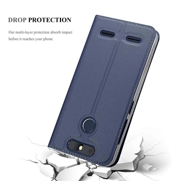 ZTE Blade V8 MINI Suojakotelo Suojakuori Lompakkokotelo Matkapuhelinkotelo jossa magneettisuljenta, jalusta-toiminto ja korttitasku